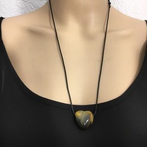 Polished Gold/Brown Tiger’s Eye Stone Necklace
